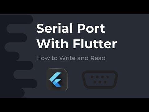 How to read and write through a serial port with Flutter
